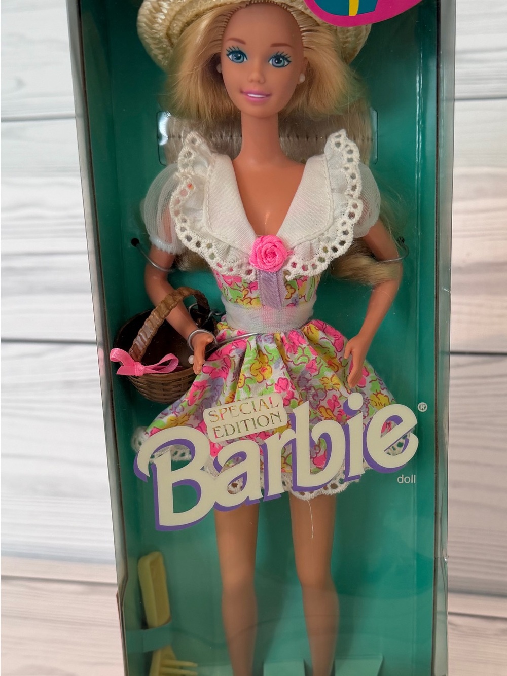 1995 Russell Stover Candies Barbie Pink, White, Yellow & Green, new, unopened